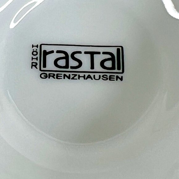 Vintage Hohr RASTAL Grenzhausen German Cup Beer Mug White Red Porcelain Vase - Picture 13 of 13